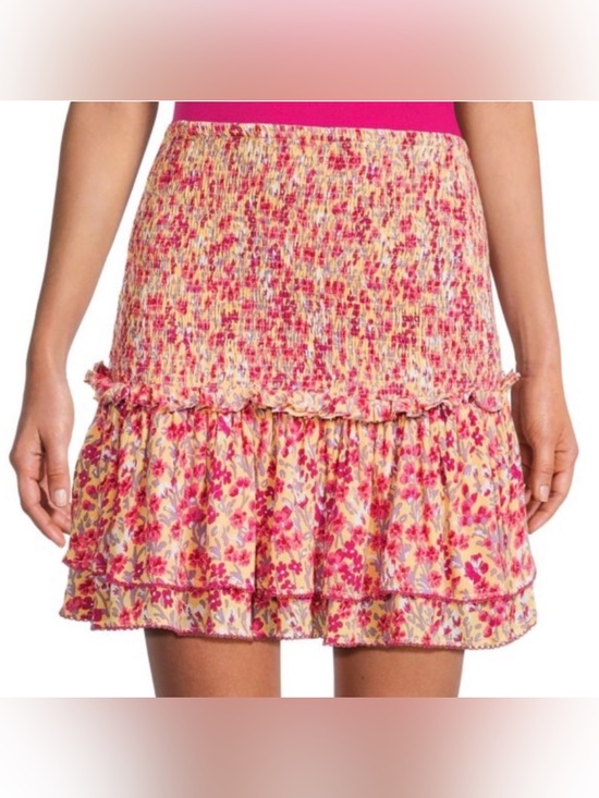 Dresses & Skirts - Poupette St Barth Triny Smocked Mini Skirt in Purple Daffodil ~ Size S